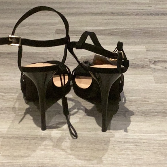 Black Strappy Heels - Picture 3 of 4